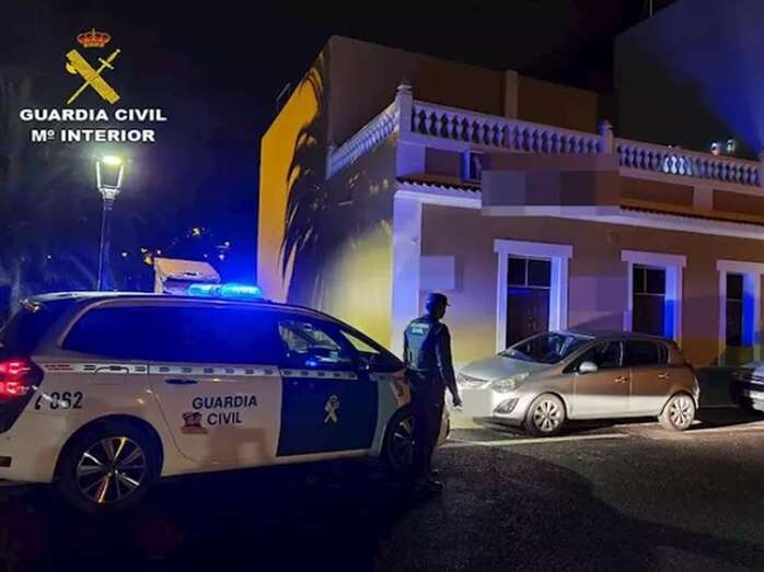 La Guardia Civil durante una actuación en Valsequillo (Foto cedida por la GC)